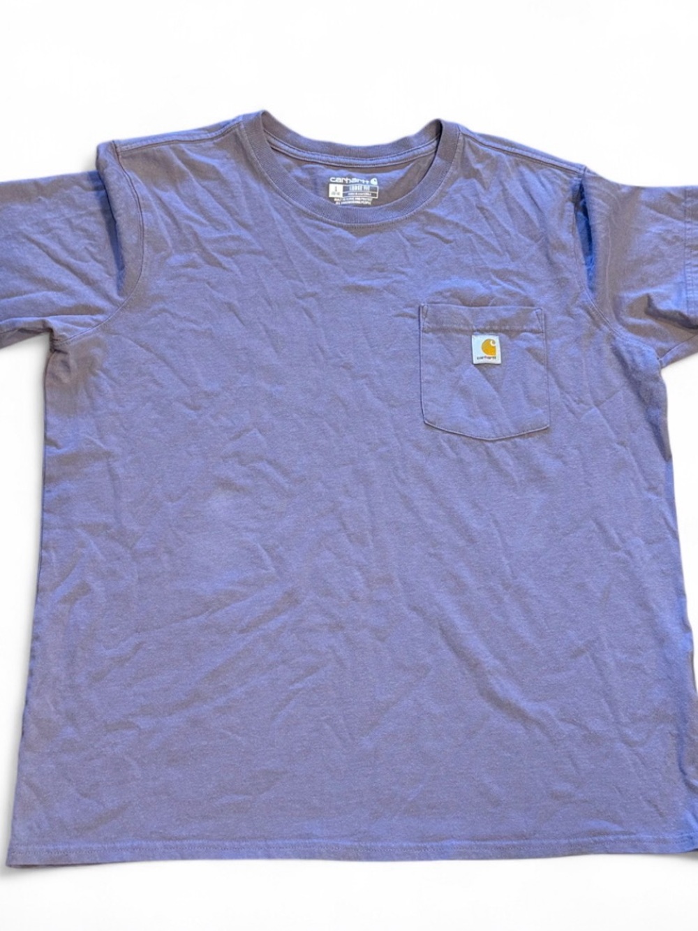 Carhartt Short-Sleeve Pocket Tee in Light Lavender